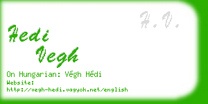 hedi vegh business card