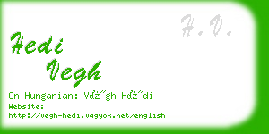 hedi vegh business card